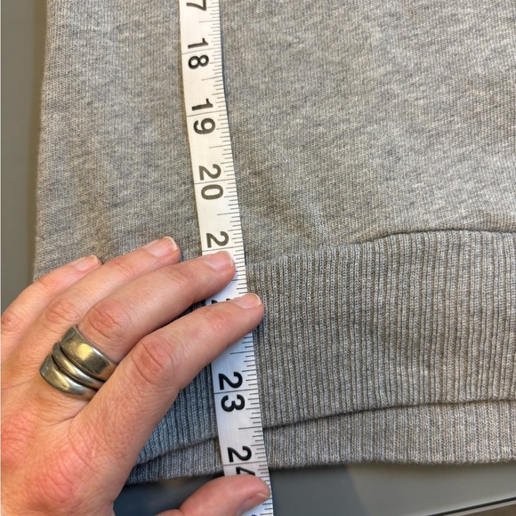 Zara Gray cap sleeve turtleneck cotton cozy knit sweater top women's size Small - Picture 7 of 7